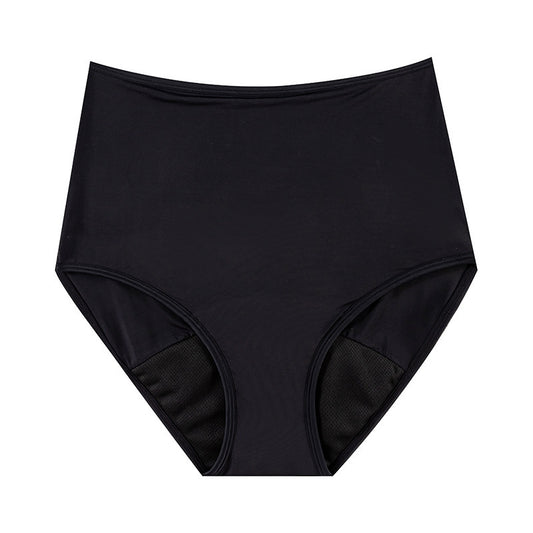 Absorvente fisiológico de cintura alta, quatro camadas, à prova de vazamentos, não higiênico, calças menstruais, protetor de quadril e calças abdominais 