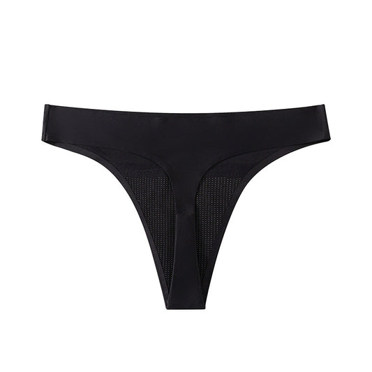 Roupa íntima fisiológica plus size de seda gelada, quatro camadas de absorvente de água à prova de vazamentos, absorvente higiênico, maiô menstrual, calça G 
