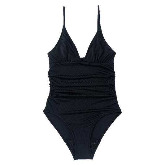 Maiô de praia de um ombro só, biquíni slim para fontes termais, maiô menstrual 